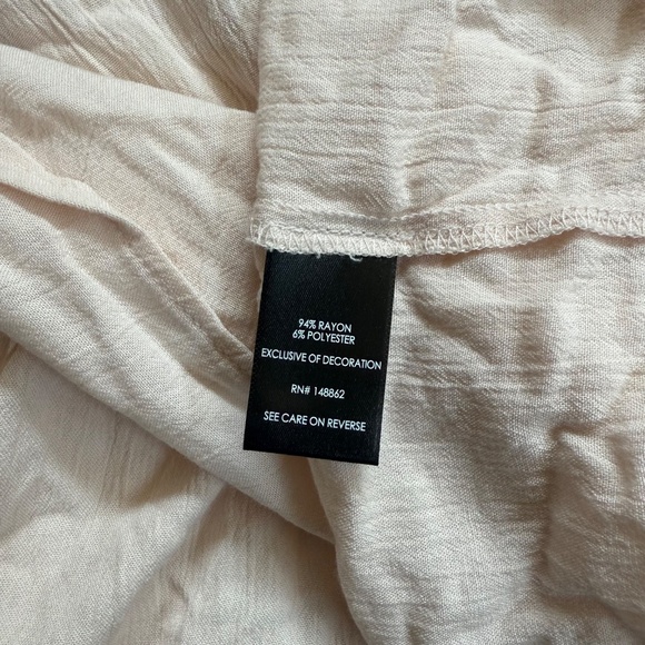 Torrid Cream Lightweight Brushed Cotton Tank Top with Lace Trim Size 1X - Picture 11 of 11